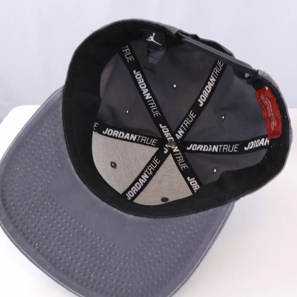 Air Jordan Jumpman Air Snapback Hat Gray Teal Logo Flat Bill Adjustable Cap
